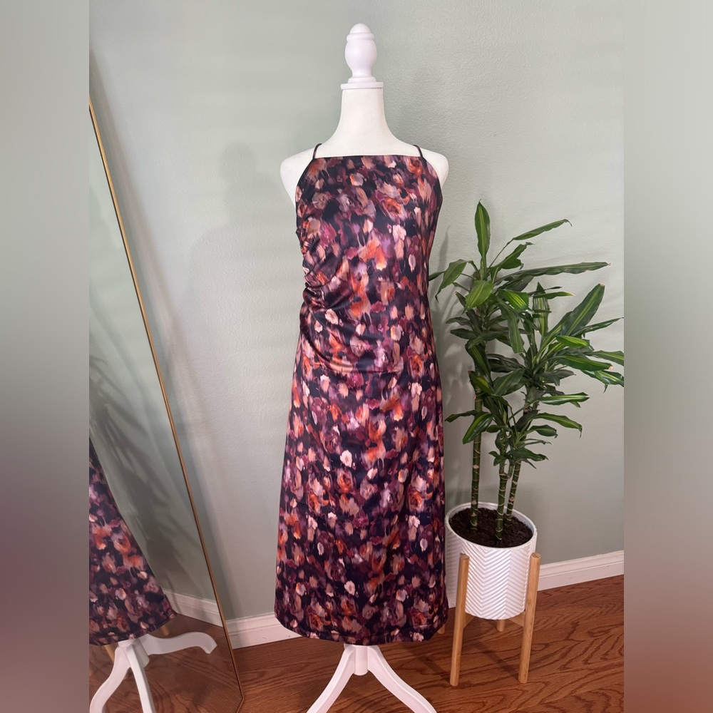 Jason Wu Floral Watercolor Midi Dress. Size Small.